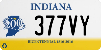 IN license plate 377VY