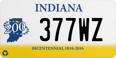 IN license plate 377WZ