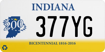 IN license plate 377YG