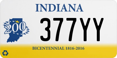 IN license plate 377YY