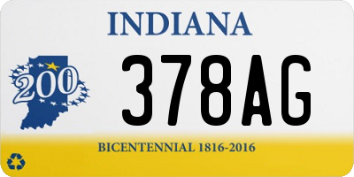 IN license plate 378AG