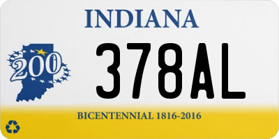 IN license plate 378AL