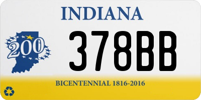 IN license plate 378BB