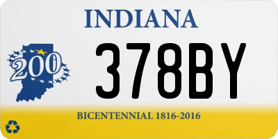 IN license plate 378BY