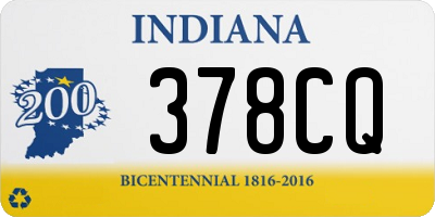 IN license plate 378CQ