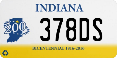 IN license plate 378DS