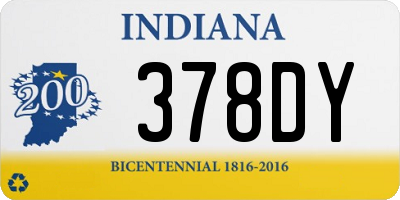 IN license plate 378DY