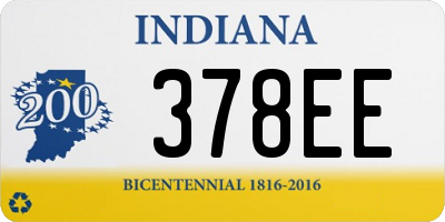 IN license plate 378EE