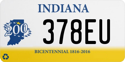 IN license plate 378EU