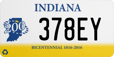 IN license plate 378EY