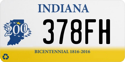 IN license plate 378FH