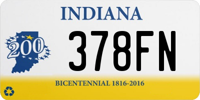 IN license plate 378FN