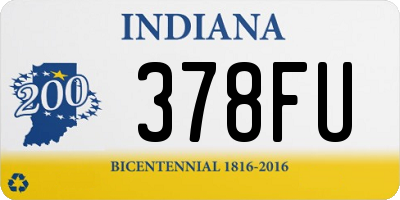 IN license plate 378FU