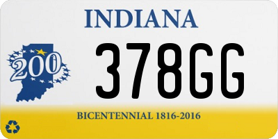 IN license plate 378GG