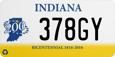 IN license plate 378GY