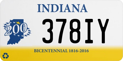IN license plate 378IY