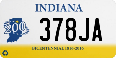 IN license plate 378JA