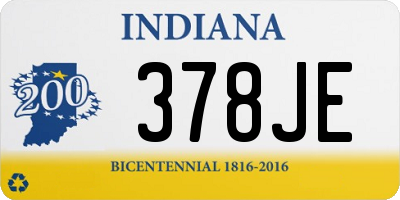 IN license plate 378JE