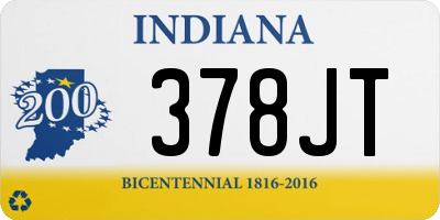 IN license plate 378JT