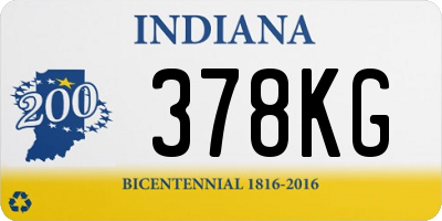 IN license plate 378KG