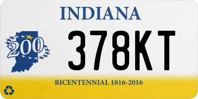 IN license plate 378KT