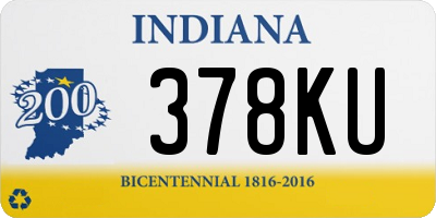 IN license plate 378KU