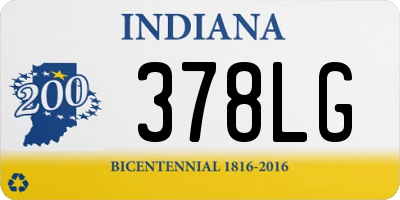 IN license plate 378LG