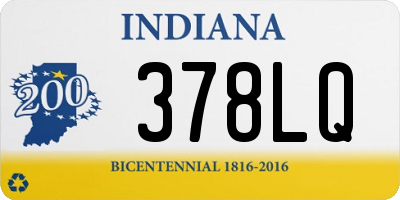 IN license plate 378LQ