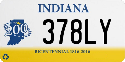 IN license plate 378LY