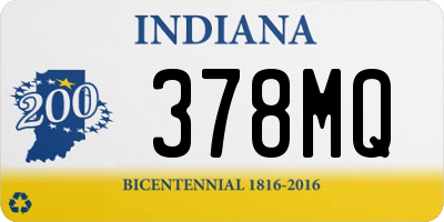 IN license plate 378MQ