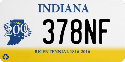 IN license plate 378NF