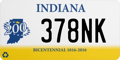 IN license plate 378NK