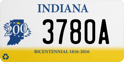 IN license plate 378OA