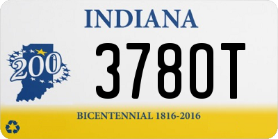 IN license plate 378OT