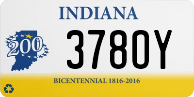 IN license plate 378OY