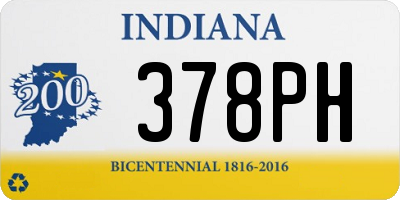 IN license plate 378PH