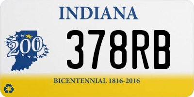 IN license plate 378RB