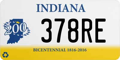 IN license plate 378RE