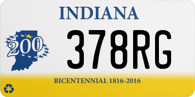 IN license plate 378RG