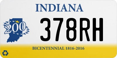 IN license plate 378RH