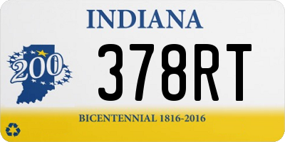 IN license plate 378RT