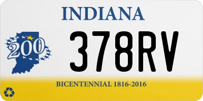 IN license plate 378RV
