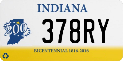 IN license plate 378RY