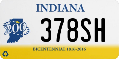 IN license plate 378SH