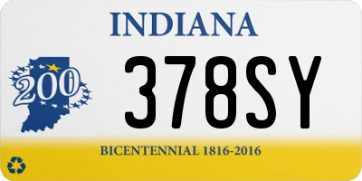 IN license plate 378SY