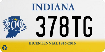 IN license plate 378TG