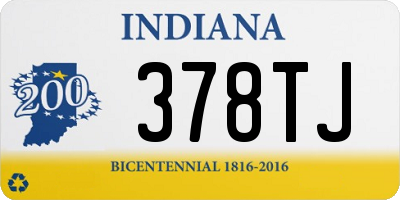 IN license plate 378TJ
