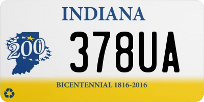 IN license plate 378UA