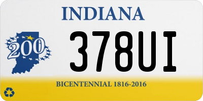 IN license plate 378UI