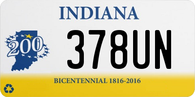 IN license plate 378UN